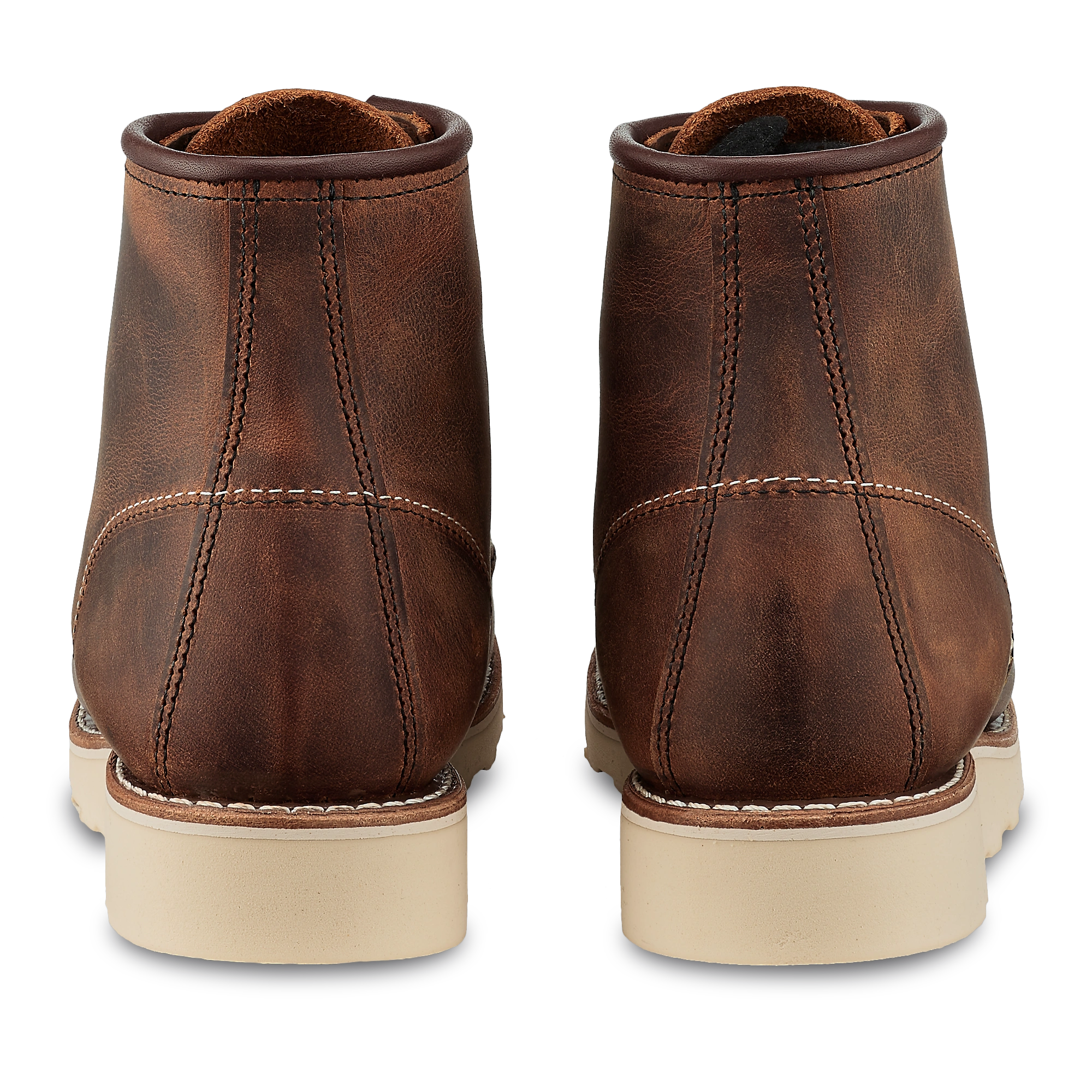 Copper Kicker: 6-Inch Moc Toe Boots for Women, Rugged & Ready, Classic Style